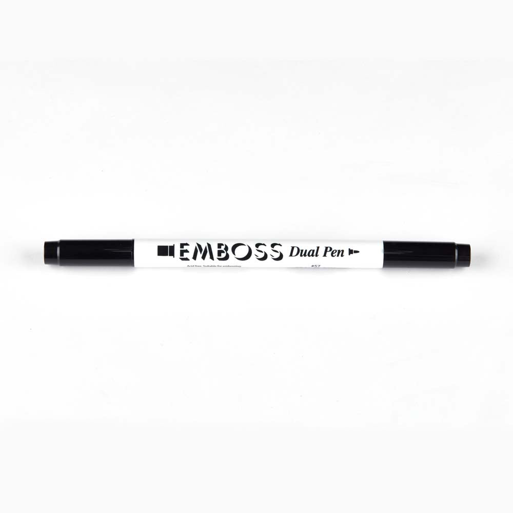 Tsukineko - Emboss Dual Tip Pen (Real Black) – 3 Wise Crafters