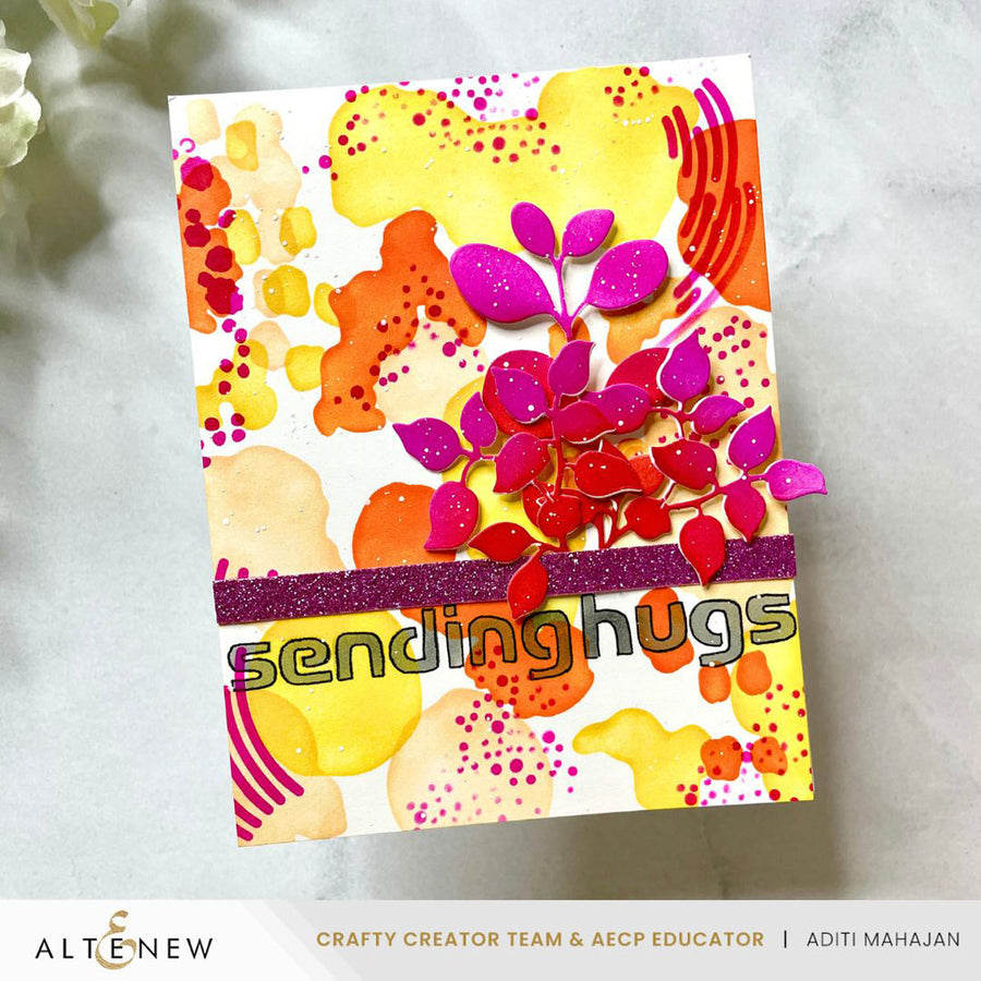 Altenew - Stencil Art: Nature Splashes Layering Stencil Set (6 in 1)