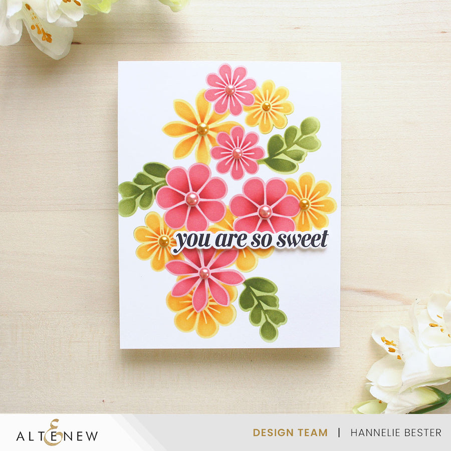 Altenew - Sweetly Layered Cookies Die & Stencil Bundle 
(Bloom Cookies Layering Stencil Set + Sweet Sugar Cookies Layering Die Set)