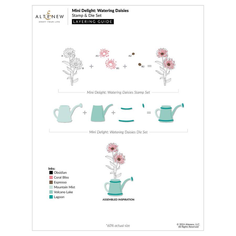 Altenew - Mini Delight: Watering Daisies Stamp & Die Set