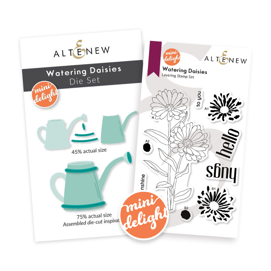 Altenew Mini Delight: Watering Daisies Stamp & Die Set