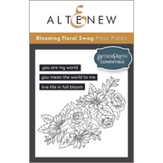 Altenew Blooming Floral Swag Press Plate Set