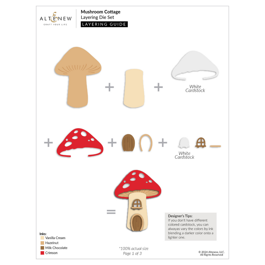 Altenew - Mushroom Cottage Layering Die Set