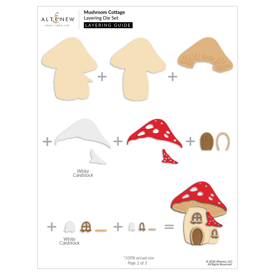 Altenew - Mushroom Cottage Layering Die Set