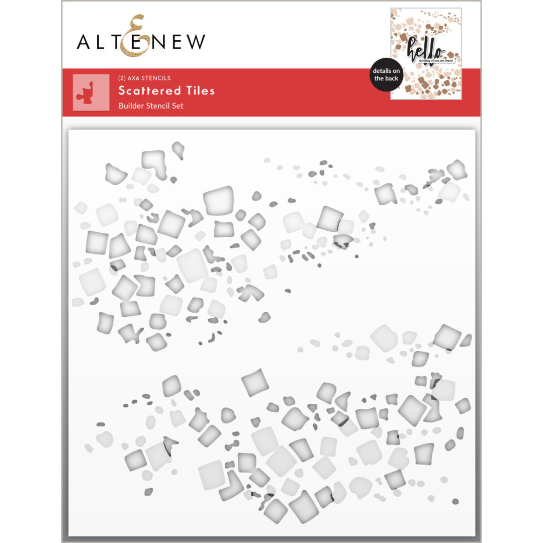 Altenew - Scattered Tiles Builder Stencil Set (2 in 1)