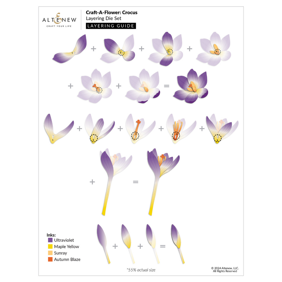 Altenew - Craft-A-Flower: Crocus Layering Die Set