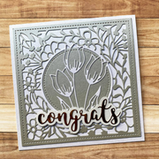 Paper Rose - Congrats Layered Metal Cutting Die