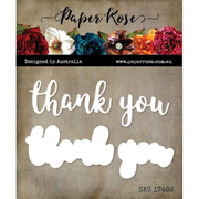 Paper Rose - Thank You Layered Metal Cutting Die