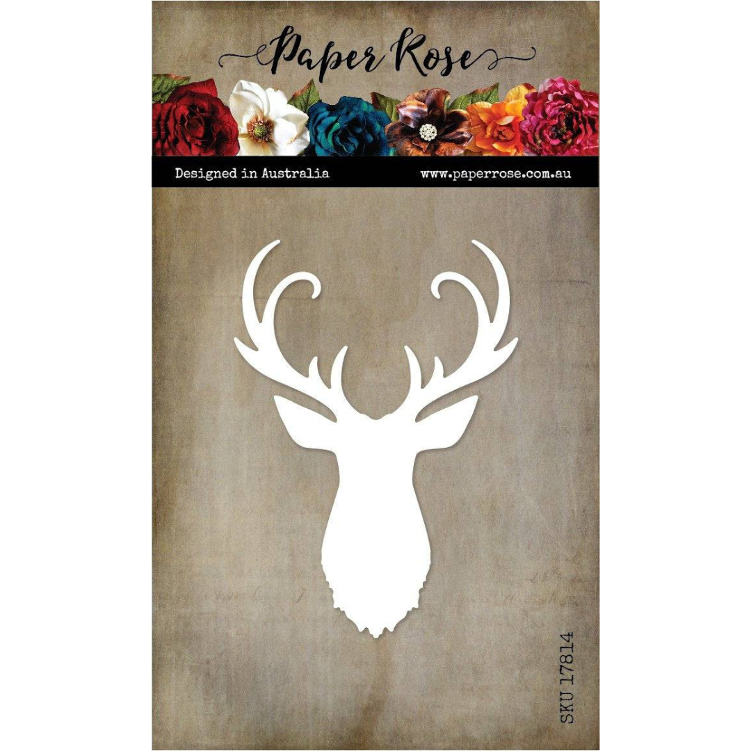 Paper Rose - Deer Head Metal Cutting Die