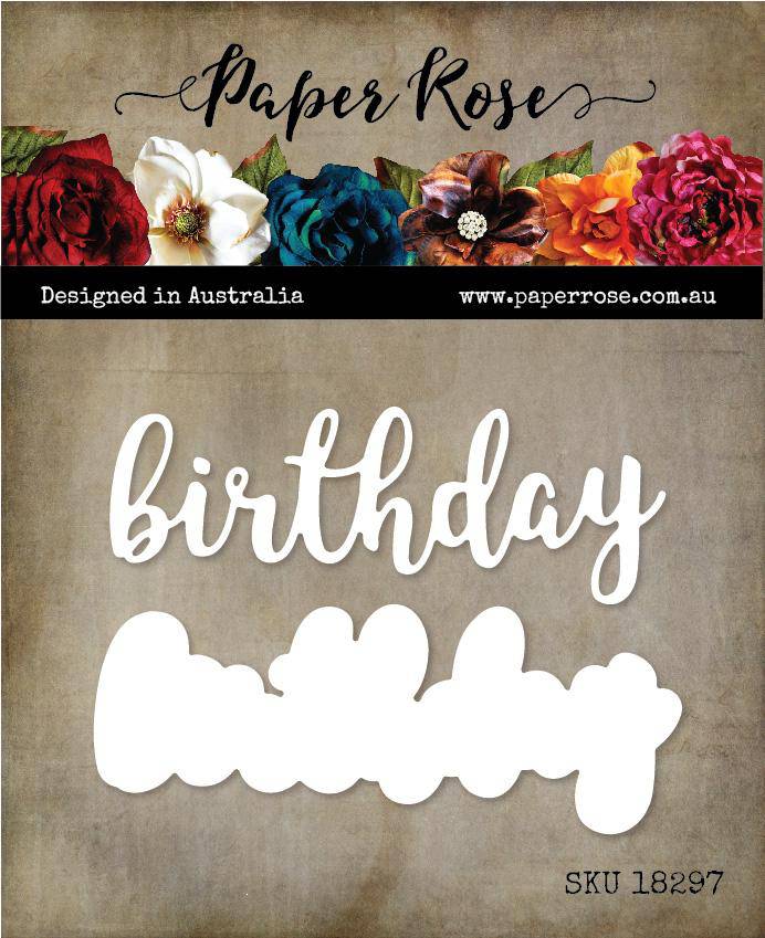 Paper Rose - Birthday Layered Metal Cutting Die