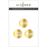 Altenew - Everyday Sentiments - Hot Foil Plate 1