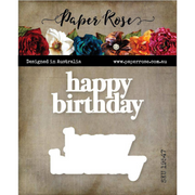 Paper Rose - Happy Birthday Chunky Layered Metal Cutting Die