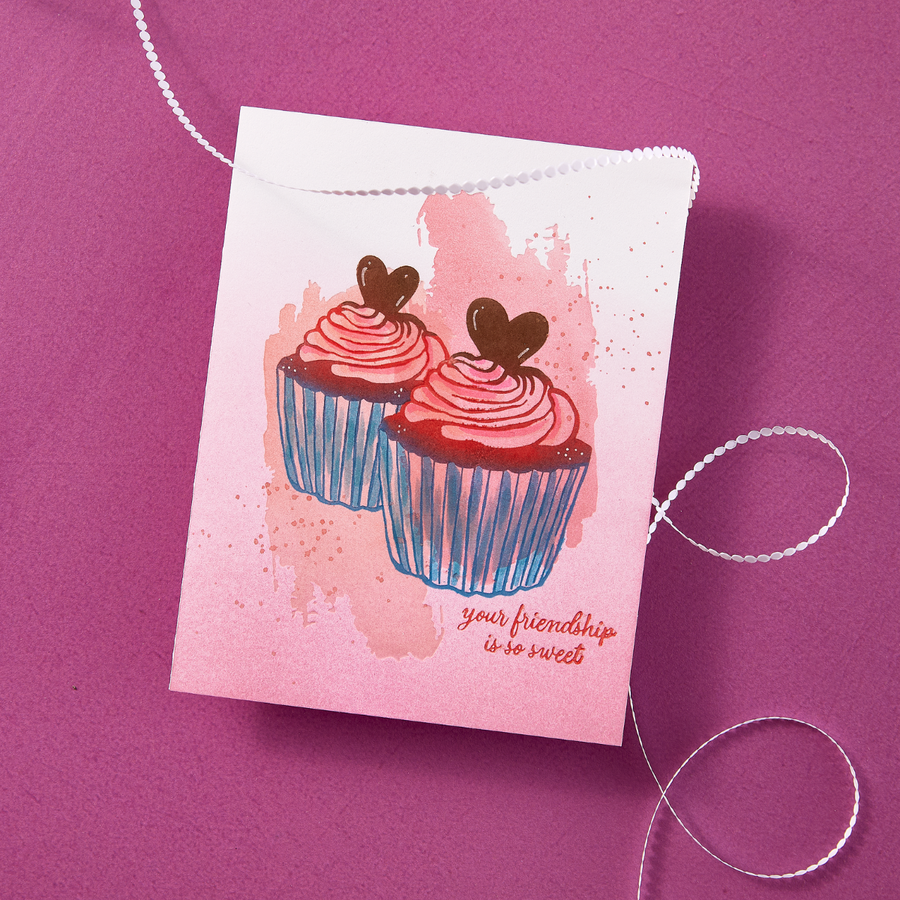 Spellbinders - BetterPress Society December 2024 (Cupcake Kisses BetterPress Plate & Die Set)