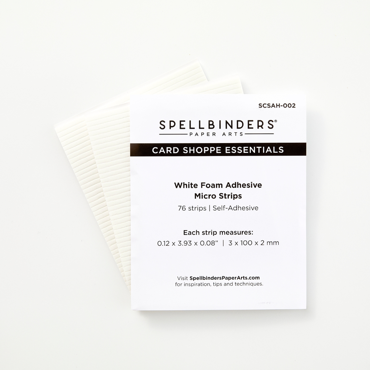 Spellbinders - White Foam Adhesive Strips - 1/8"