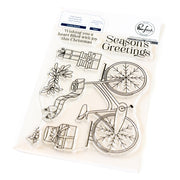 Pinkfresh Studio Holiday Bicycle Stamp