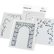 Pinkfresh Studio - Blooming Arch Stencils