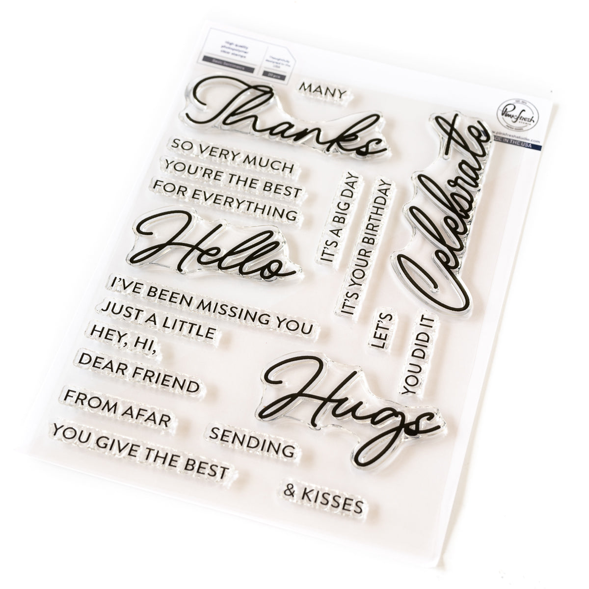 Pinkfresh Studio - Basic Sentiments Stamps