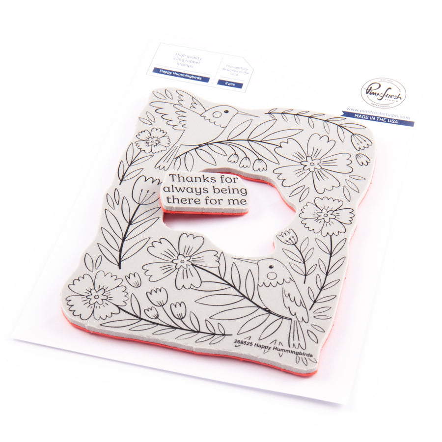 Pinkfresh Studio - Happy Hummingbird Cling Stamp