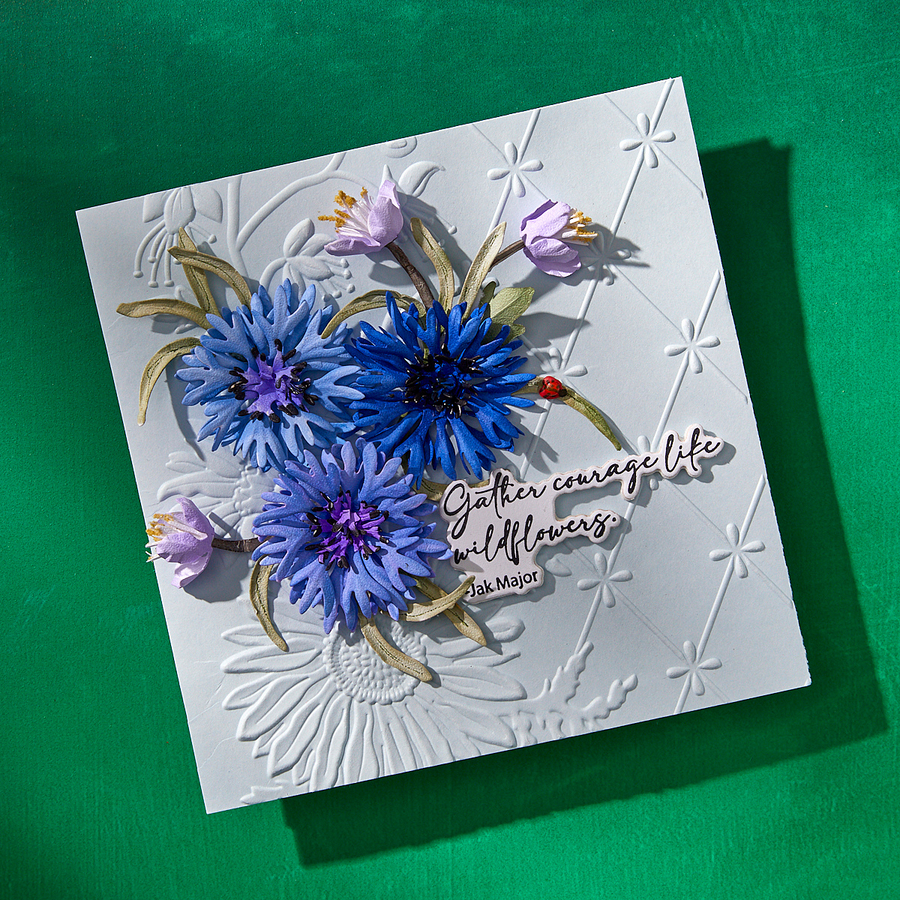 Spellbinders - Wildly Beautiful 3D Embossing Folder from the Through the Meadow Collection by Susan Tierney-Cockburn