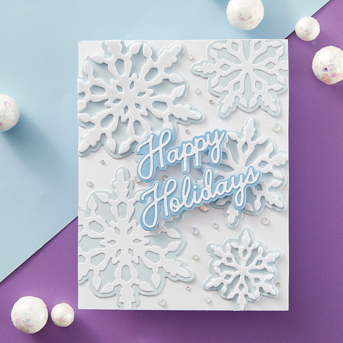 Spellbinders - Layering Snowflakes Etched Dies from the Let It Snow Collection by Simon Hurley