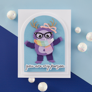 Spellbinders - Rocky the Dancin' Yeti Etched Dies from the Monster Friends Collection