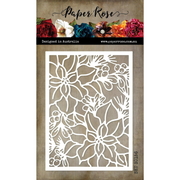 Paper Rose - Christmas Poinsettia Coverplate Metal Cutting Die