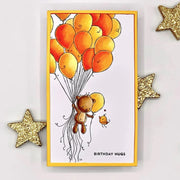 Paper Rose - Teddy's Balloons Clear Stamp