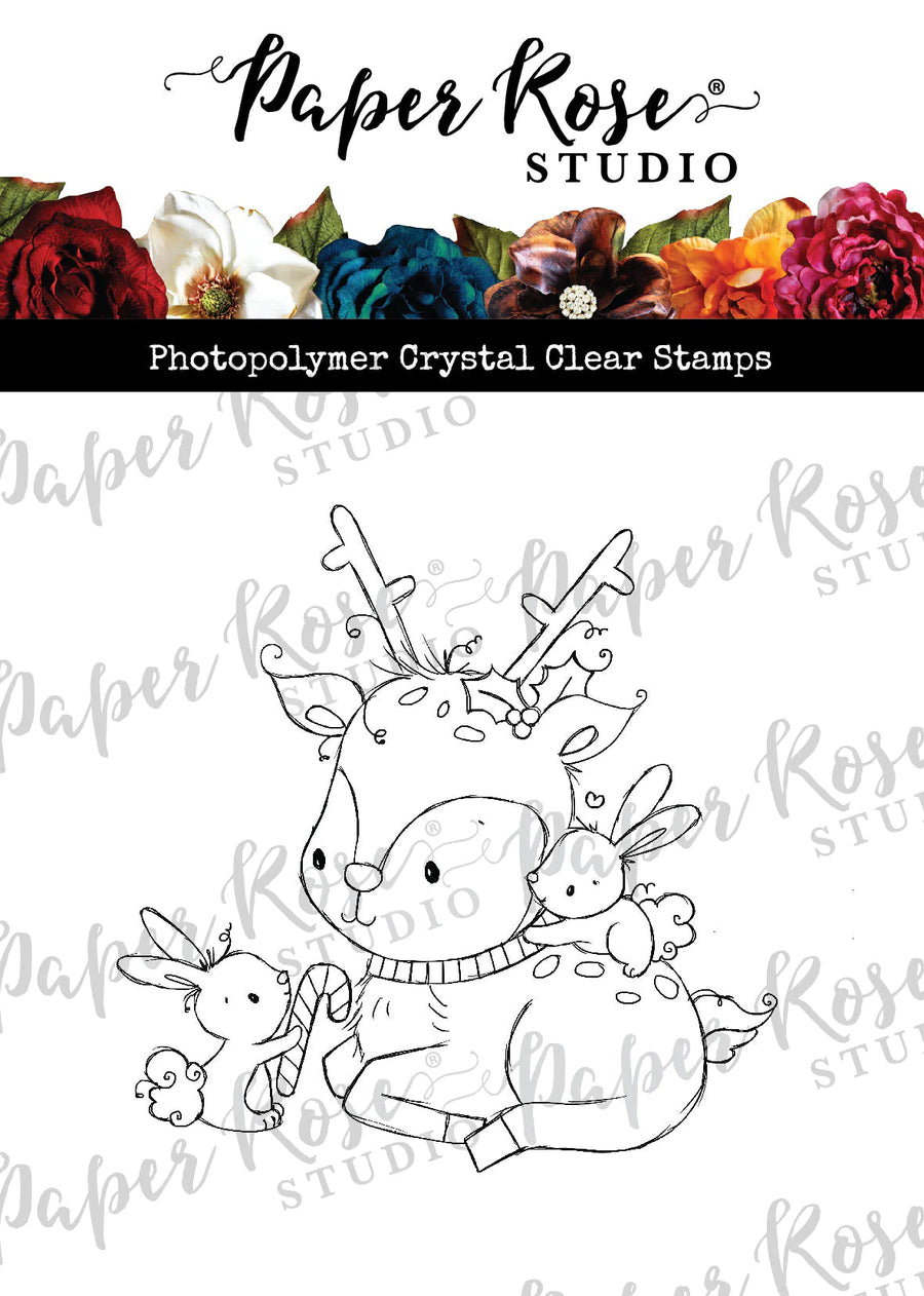 Paper Rose - Sweet Reindeer Clear Stamp