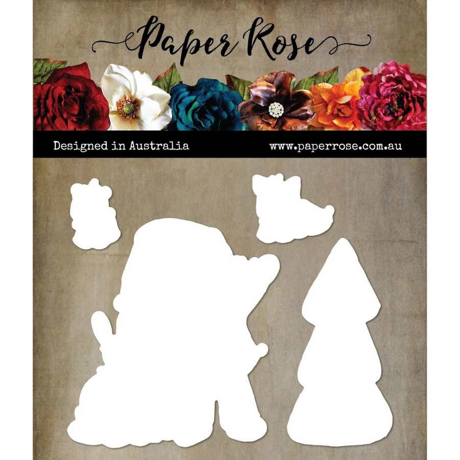 Paper Rose - Woodland Santa Be Merry Metal Die