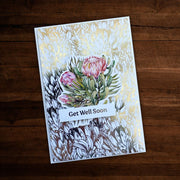 Paper Rose - Blooming Proteas Rose Gold Foil 12" x 12" Paper Collection