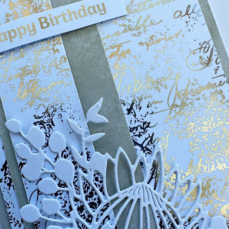 Paper Rose - Blooming Proteas Gold Foil 12" x 12" Paper Collection