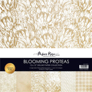 Paper Rose - Blooming Proteas Gold Foil 12" x 12" Paper Collection