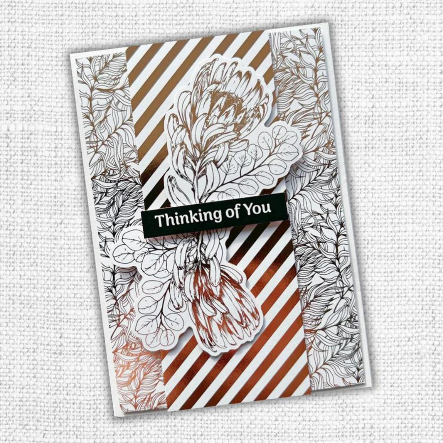 Paper Rose - Blooming Proteas Foil Die Cuts