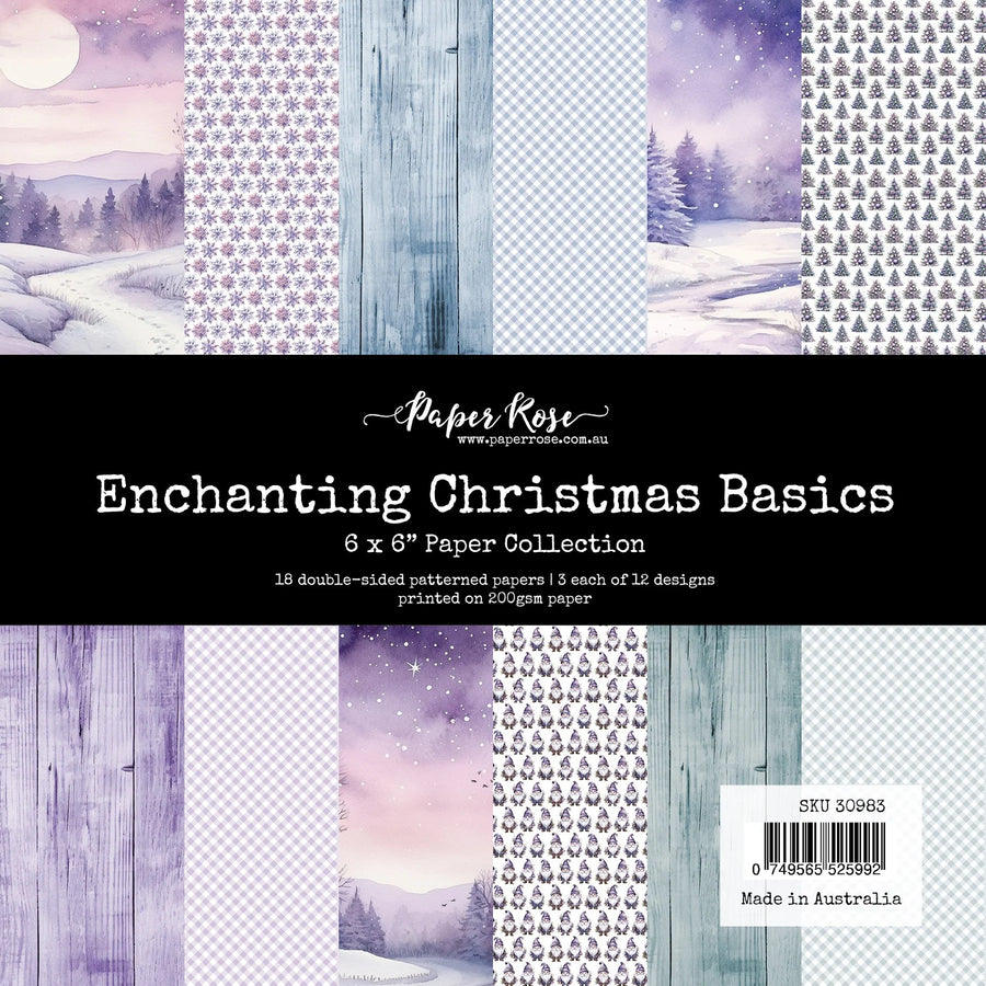 Paper Rose - Enchanting Christmas Basics 6" x 6" Paper Collection