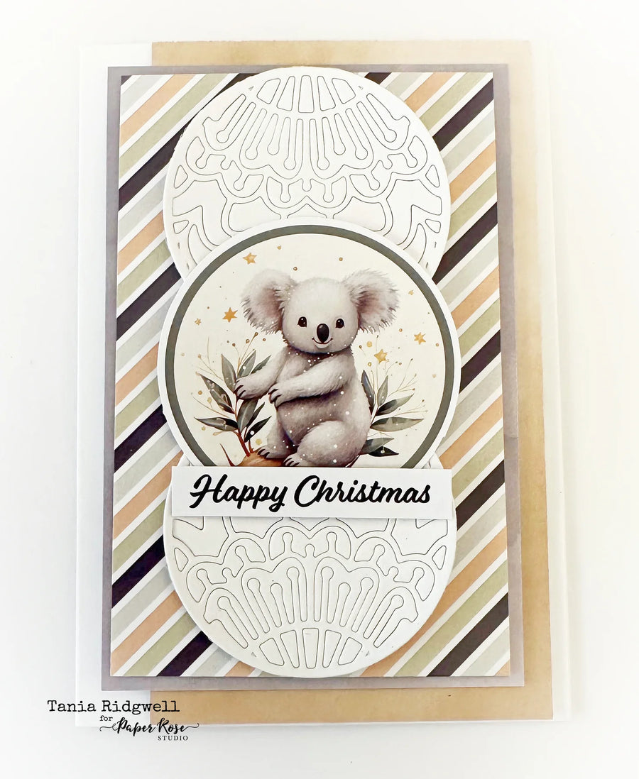 Paper Rose - Golden Christmas Cut Aparts Paper Pack