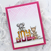 Paper Rose - Christmas Joy Word Clear Stamp