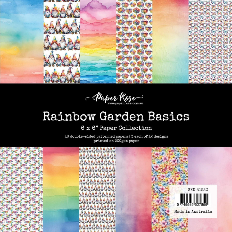 Paper Rose - Rainbow Garden Basics 6" x 6" Paper Collection