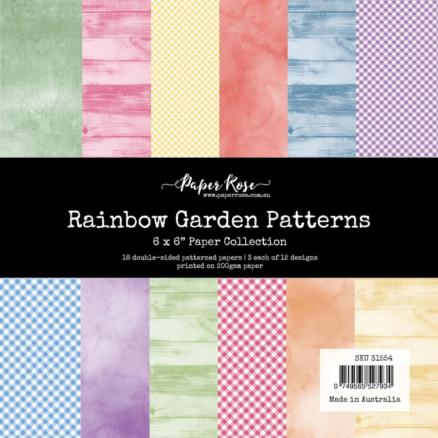 Paper Rose - Rainbow Garden Patterns 6" x 6" Paper Collection