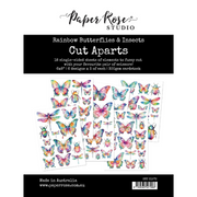 Paper Rose - Rainbow Butterflies & Insects Cut Aparts Paper Pack