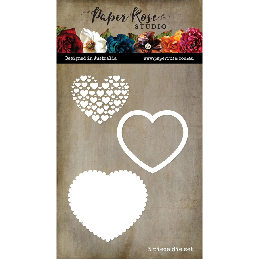 Paper Rose - Juliet Scalloped Heart Frame Metal Cutting Die