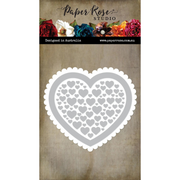 Paper Rose - Juliet Scalloped Heart Frame Metal Cutting Die