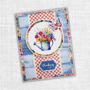 Paper Rose - Rainbow Garden Quick Cards 1.0 6" x 8" Die Cuts & Sentiments