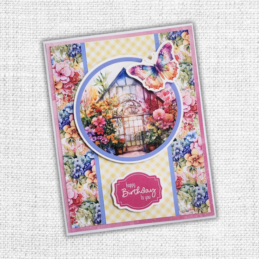 Paper Rose - Rainbow Garden Quick Cards 1.0 6" x 8" Die Cuts & Sentiments