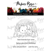 Paper Rose - Rainbow Cats Clear Stamp