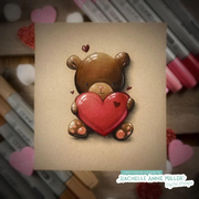 Paper Rose - Valentine Bear Clear Stamp