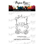 Paper Rose - Valentine Bear Clear Stamp