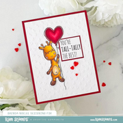 Paper Rose - Animal Valentines - Giraffe Clear Stamp