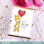 Paper Rose - Animal Valentines - Giraffe Clear Stamp