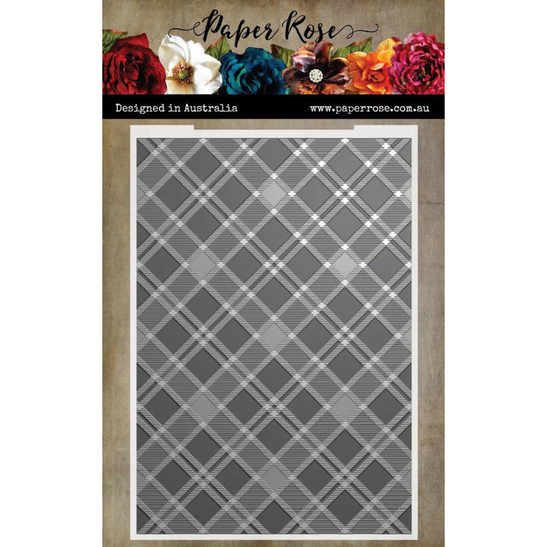 Paper Rose - Ben's Plaid 3D Embossing Folder