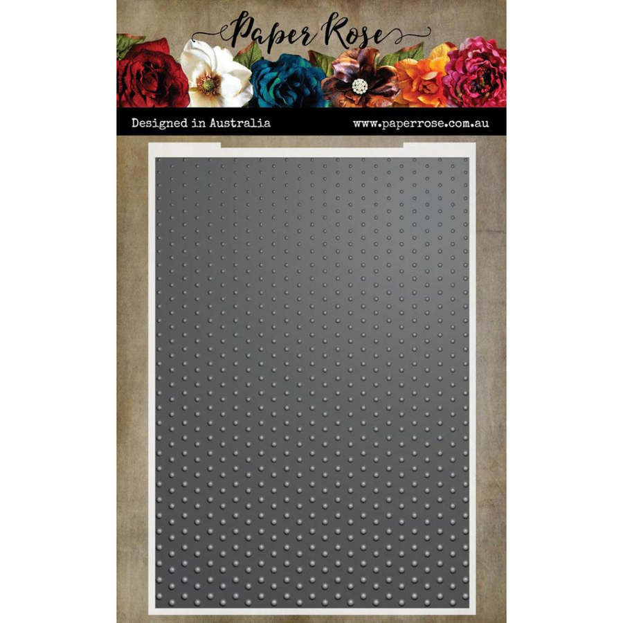 Paper Rose - Simple Dots 3D Embossing Folder